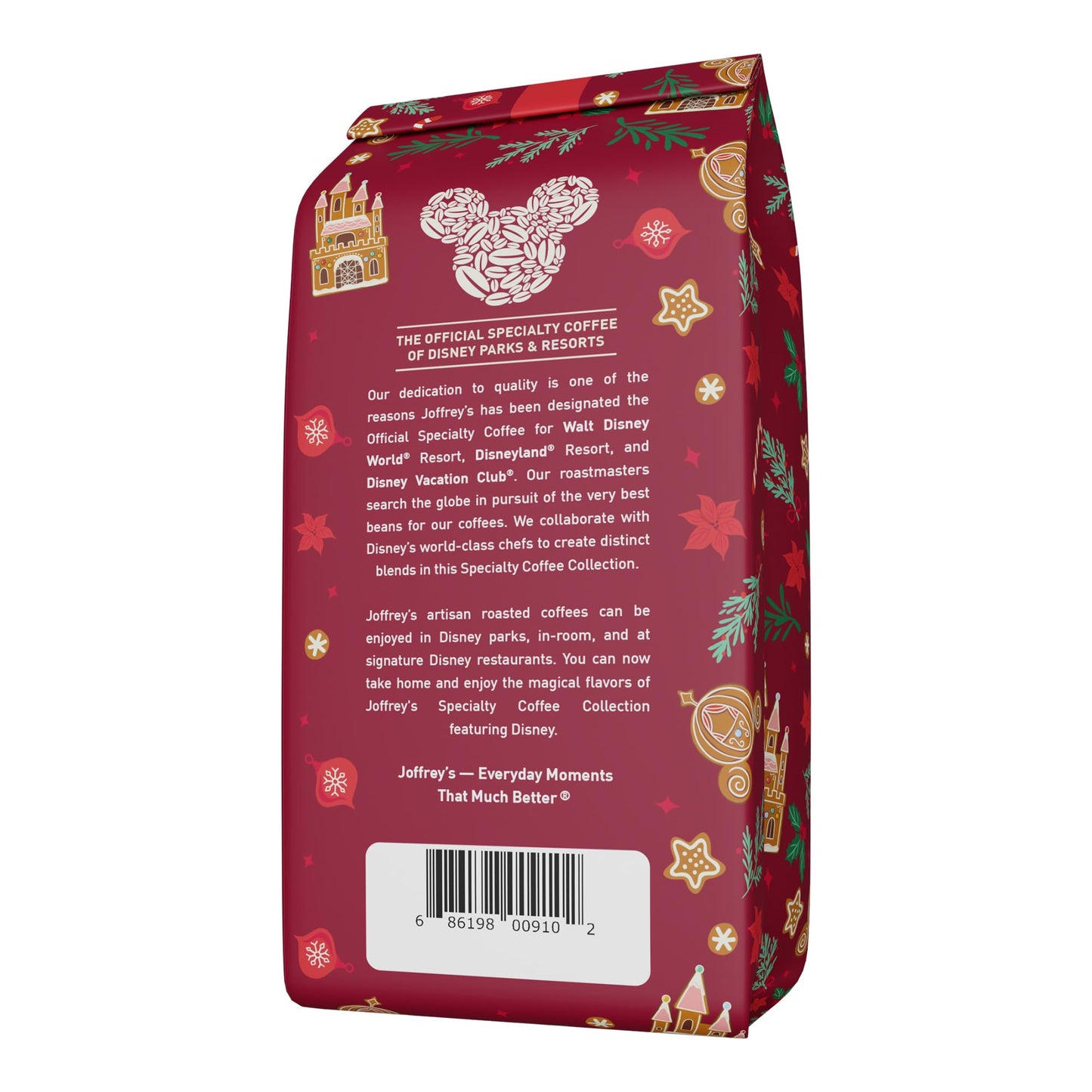 Joffrey's Disney Princess Gingerbread Castle Flavored Coffee, Medium Roast (Ground, 11oz)