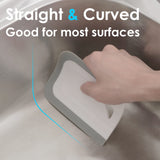 MORNIIE Curved Small Squeegee. Kitchen Sink Squeegee for Sinks, Countertops and Dishes. Multi-Purpose, for Vanity Tops, Bathroom Mirrors, Car Windows