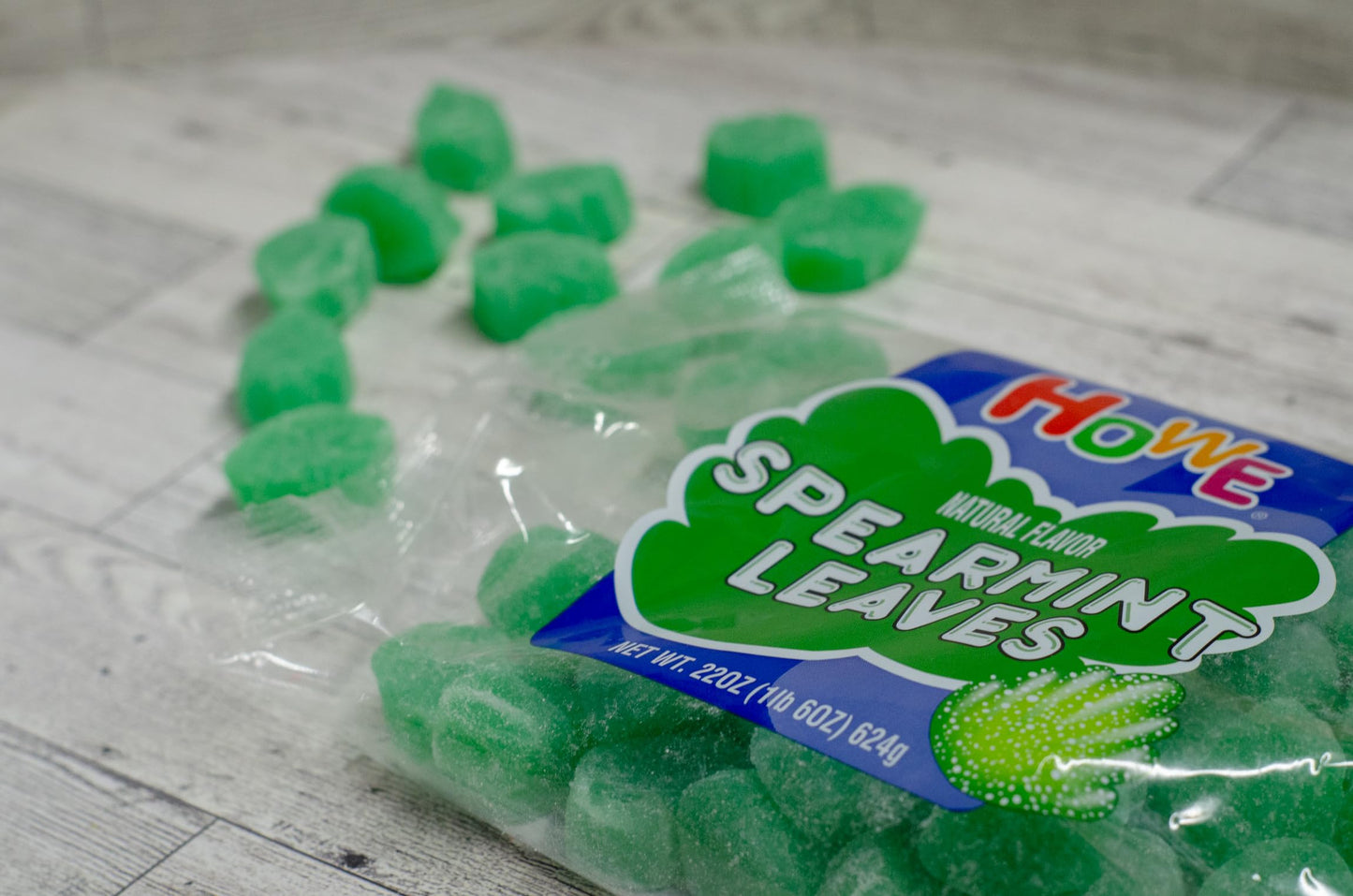 Howe Spearmint Leaves, Mint Candy, 22 oz Bag