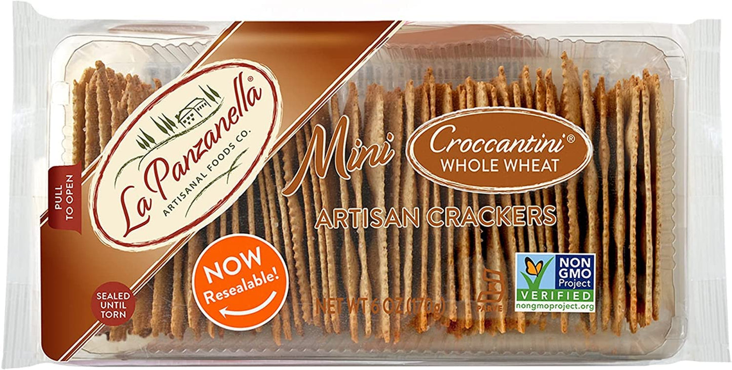 La Panzanella Wheat mini croccantini cracker, 6 oz