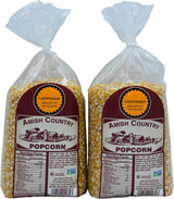 Amish Country Popcorn | 2-2 Lb Bags - Ladyfinger Kernels | Old Fashioned, Non-GMO and Gluten Free