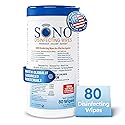 SONO Disinfecting Wipes - Alcohol-Free, No Bleach, Medical-Grade I Multi-Surface Cleaning for Home, School, Office, Hospital, Gym I Gentle on