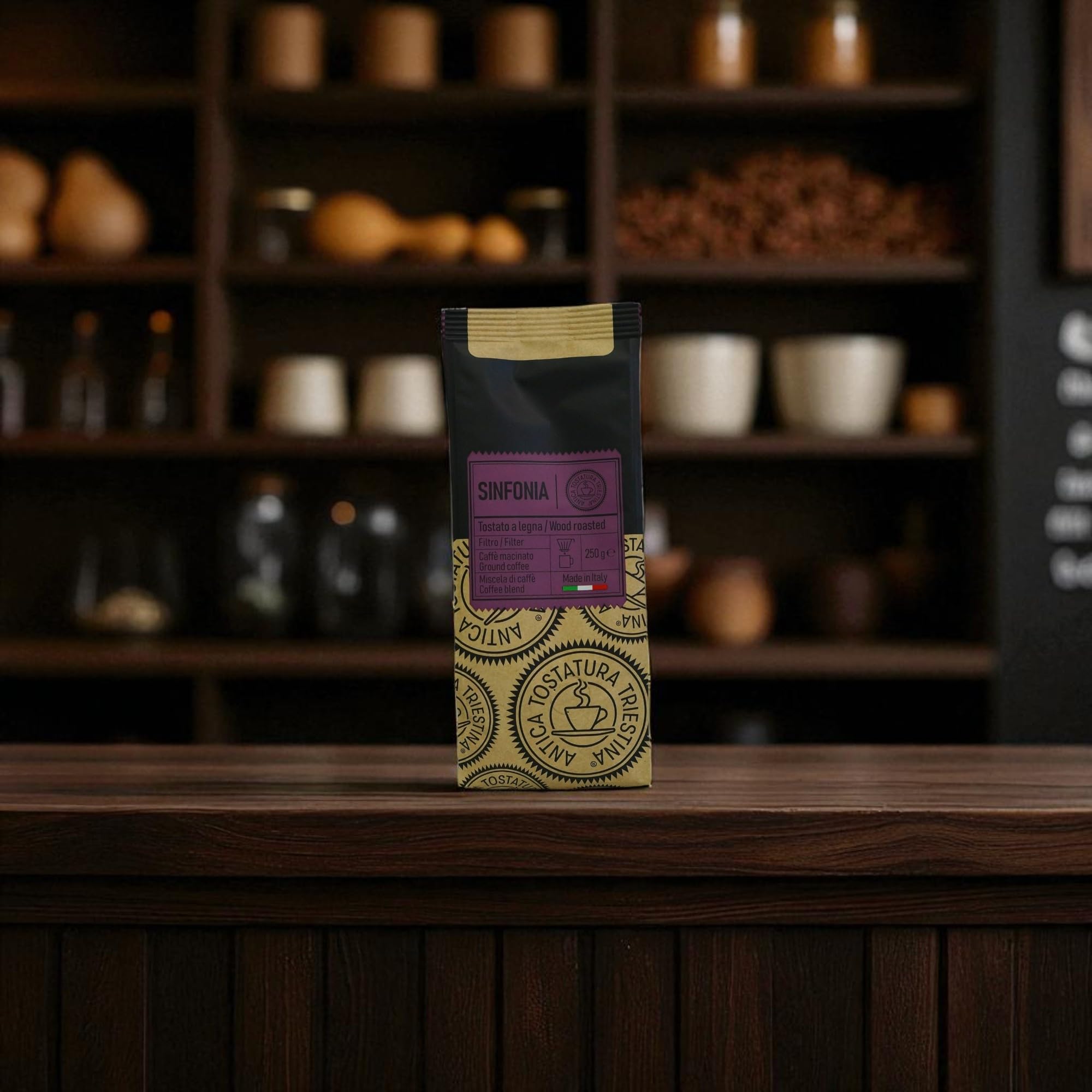 Sinfonia Wood Roasted Ground Coffee - Antica Tostatura Triestina - 250g