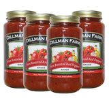 Dillman Farm All Natural Roasted Red Pepper Pasta Sauce - Gluten-Free, Non-GMO, Kosher, Vegan, Preservative-Free, Corn Syrup Free - Made in USA, 24