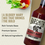 Barsmith Bar Essentials Bloody Mary Mix - Made with Real Tomatoes, Fresh Horseradish & Worcestershire Sauce - Cocktail Mixer for Vodka, Tequila