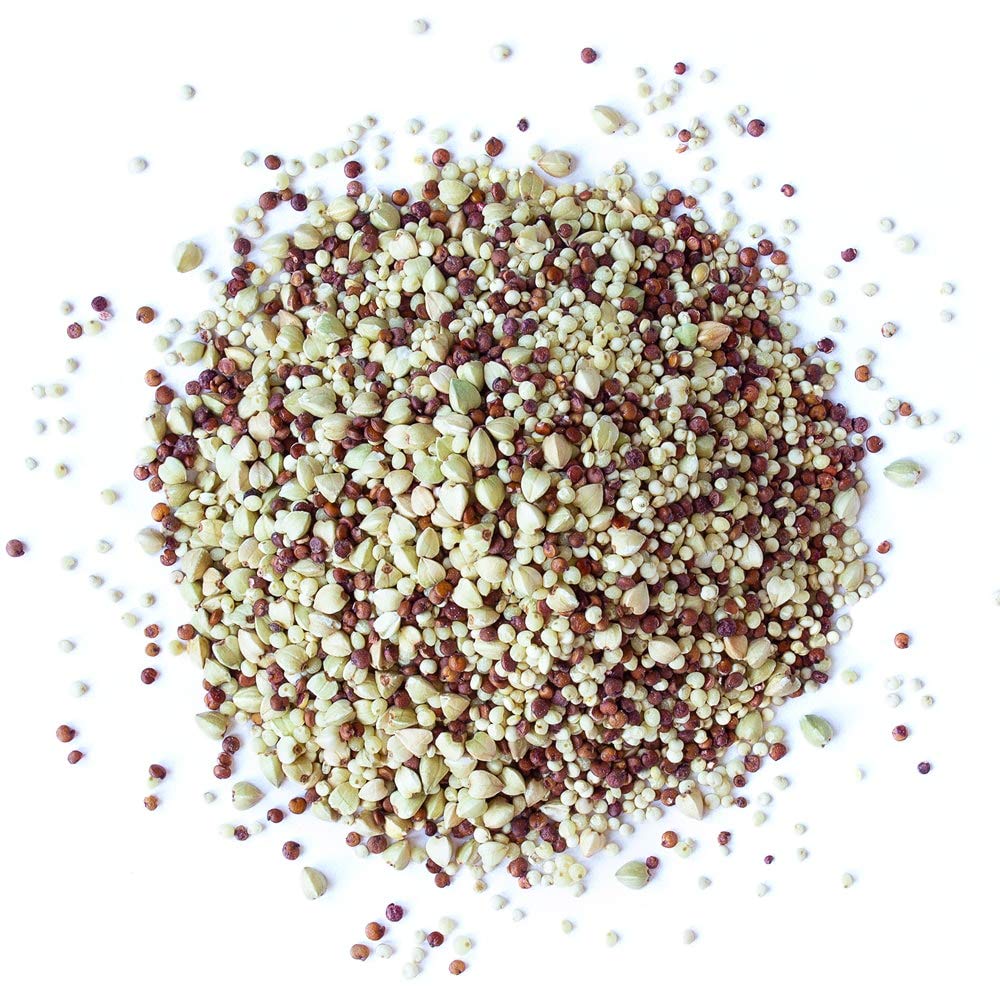 Food to Live Organic Super Grains Blend, 5 Pounds - A Mix of Millet, Buckwheat, Red and White Quinoa. Non-GMO, Non-Irradiated, Vegan Superfood, Bulk