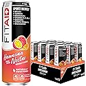 FITAID Post Workout Recovery Drink Hawaiian Nectar Passion Fruit Orange & Guava BCAA Glucosamine Electrolytes 40 Calories 12 Fl Oz (Pack of 12)