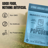 Marsh Hen Mill Indigo Popcorn Kernels | Vibrant Blue Kernels That Pop into Crisp White Flakes | Gluten-Free & Non-GMO | Healthy Snack for Gourmet