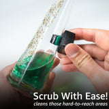 Chubbs Scrubb Magnetic Glass Cleaner Kit - Cleans and Restores Within Minutes | Cleans Hard-To-Reach Stains | Works on Glass, Ceramic, and Pieces