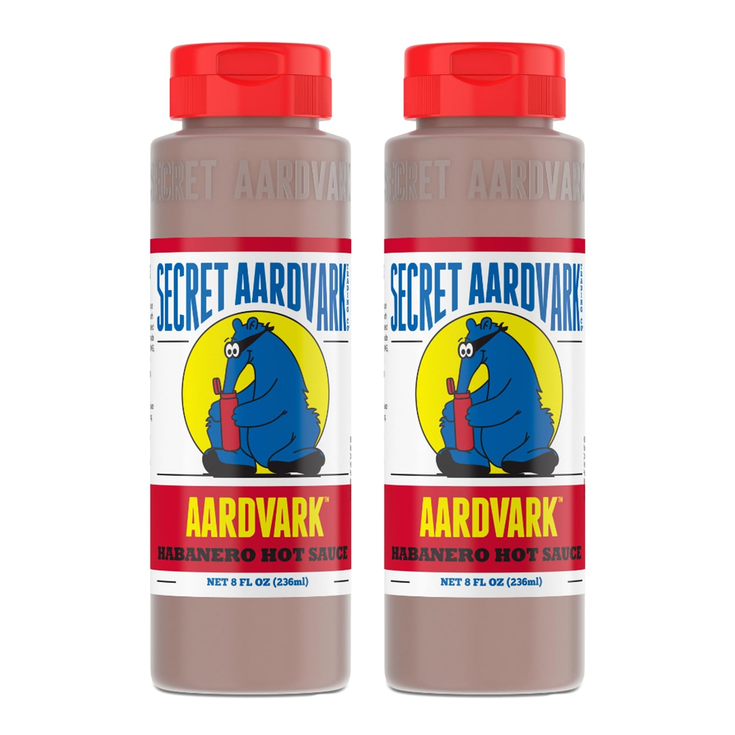 Secret Aardvark Habanero Hot Sauce, Non-GMO, Low Sugar, 2-Pack 8 fl oz
