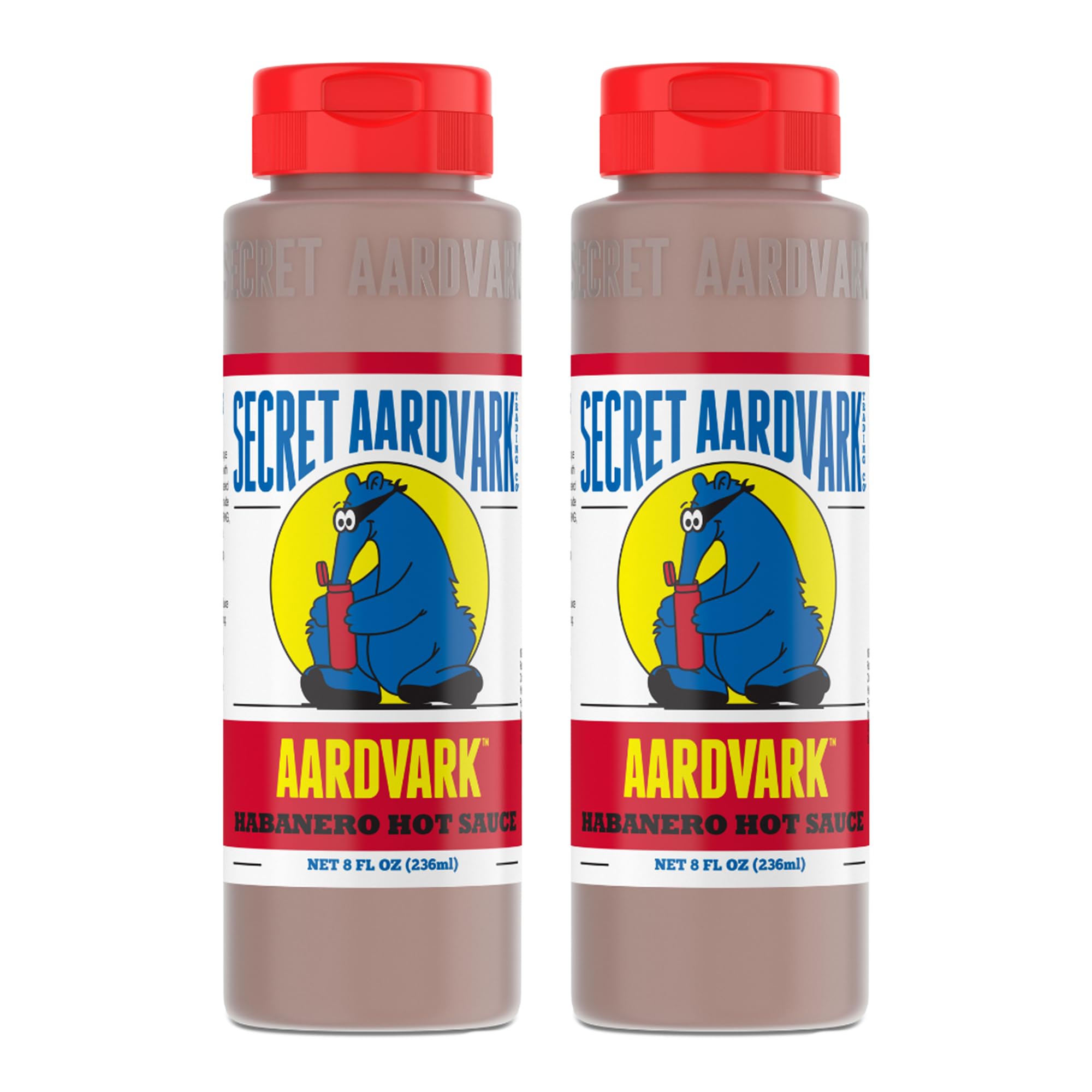Secret Aardvark Habanero Hot Sauce, Non-GMO, Low Sugar, 2-Pack 8 fl oz
