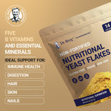 Dr. Berg Premium Nutritional Yeast Flakes - Delicious Non-Fortified Nutritional Yeast with Naturally Occurring B Vitamins - 8oz