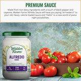 Walden Farms Alfredo Sauce - Zero Calorie, Sugar Free, Keto & No Carb Creamy Italian-Style Pasta Sauce - 6-Pack, 12 oz Bottles