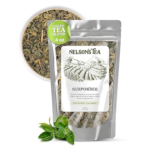 Nelson's Tea - Gunpowder - Green Loose Leaf Tea - 4 oz.