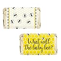 Bee Gender Reveal Mini Chocolate Candy Wrapper Stickers, What Will It Bee Gender Reveal Party Favor Labels - 42 Count