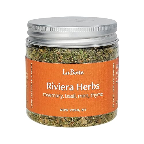 La Boite - RIVIERA HERBS, Spice Blend rosemary, basil, mint, thyme - Great for grilling, roasting, sauces, pasta, vegetables, Mediterranean dishes