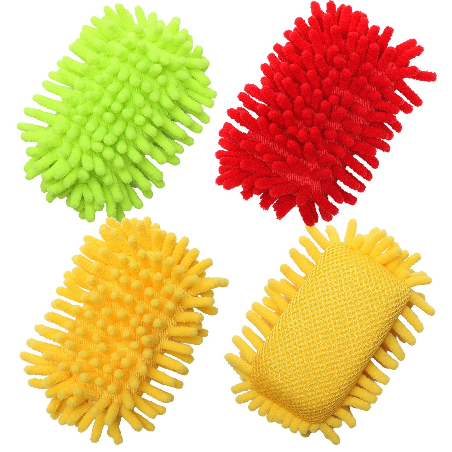 Kitchen by Scrub- it - Non-Scratch Microfiber Sponge for Multi-Purpose Scrub Sponges Along with Heavy Duty Scouring Power - Effortless Cleaning