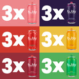 bubly Sparkling Water, 6 Flavor Variety Pack (Blackberry, Lime, Cherry, Grapefruit, Strawberry, Mango), Zero Sugar & Zero Calories, Seltzer Water, 12