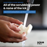 Scrub & Throw Loofah Scrub Sponge, Natural, Plastic-Free, Non-Scratch, for Kitchen, Dishes, Pots and Cleaning, Plant-Based, Plastic-Free