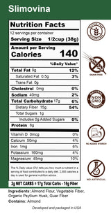Dals Foods Healthy Nutritious Fufu, Slimovina | 100% Natural Flour, Low-Carb, Plant-Based Fiber & Protein Blend, Gluten Free Baking & Cooking, Grain Free | Keto Substitute to Grains & Starch| Packaged in USA