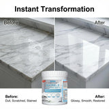 Turoco Marble Polish & Shine Restorer for Countertops, Granite & Quartz Cleaner, Stone Polishing Paste for Natural & Engineered Surfaces, Restore