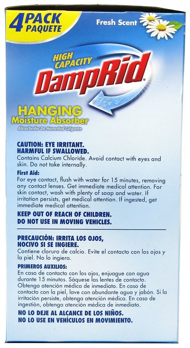 DampRid Hanging Moisture Absorber Fresh Scent - 4 (16 oz/454g) Packs