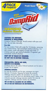 DampRid Hanging Moisture Absorber Fresh Scent - 4 (16 oz/454g) Packs
