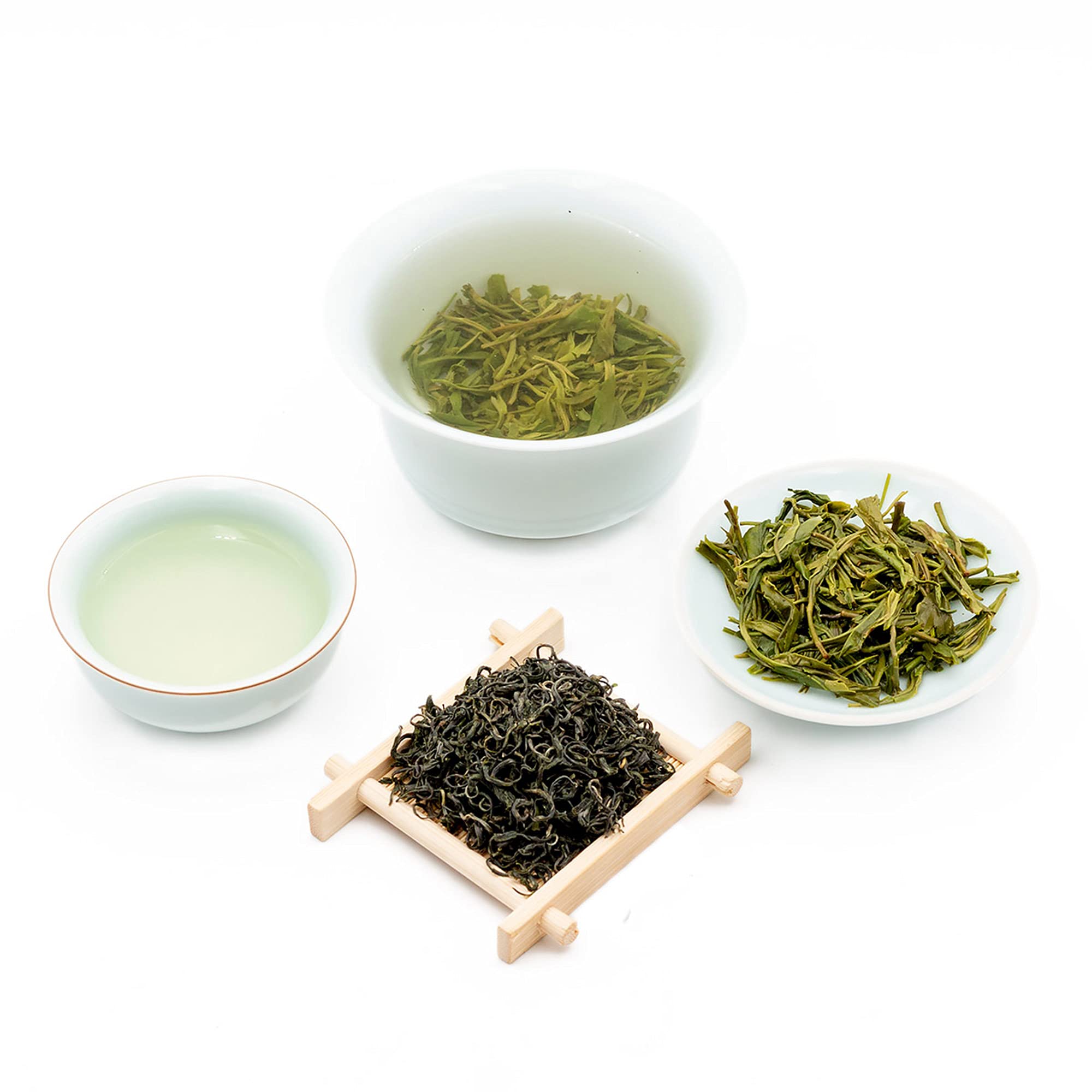 Oriarm Qingdao Laoshan Green Tea Loose Leaf - Chinese Cloud and Mist Tea Leaves - 225g (8-ounce) Ziplock Resealable Bag
