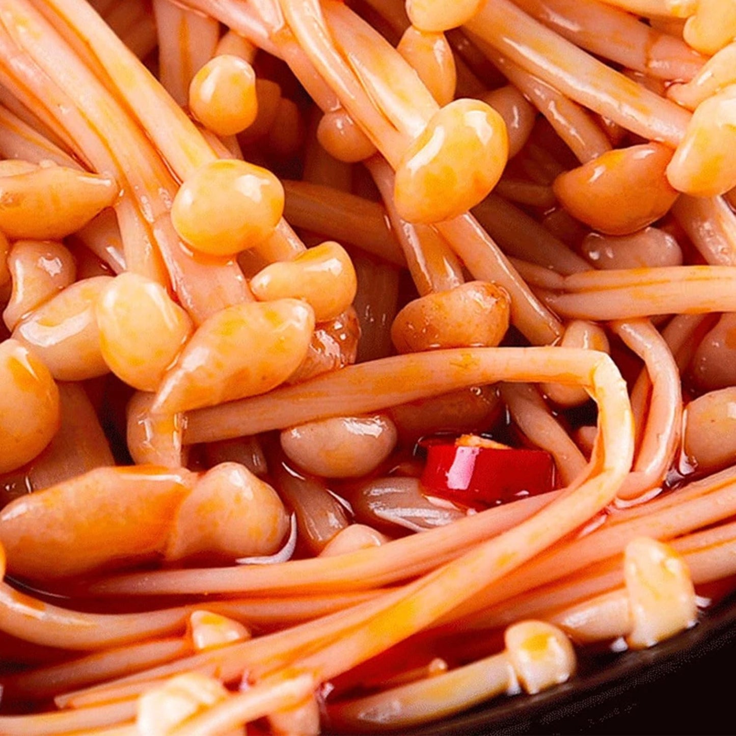 Snack Food Gifts Latiao Spicy Enoki Mushroom - Spicy Red Oil Enoki Mushroom Spicy Strip Series Ready-to-Eat Pickled Vegetables, Snack Food Chili Sauce