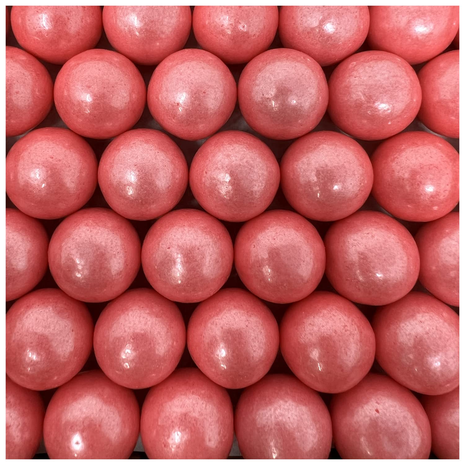 Candy Retailer Gumballs - Great For Parties or Gumball Machines - 2lb Bag (Large 1", Shimmer Light Pink)