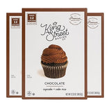 King Street Baking Co Chocolate Cupcake & Cake Mix - 7 Ingredient Box Mix With Dutch Cocoa - Makes 12 Cupcakes or 8 inch Sheet Cake - 1 Pack
