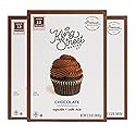 King Street Baking Co Chocolate Cupcake & Cake Mix - 7 Ingredient Box Mix With Dutch Cocoa - Makes 12 Cupcakes or 8 inch Sheet Cake - 1 Pack