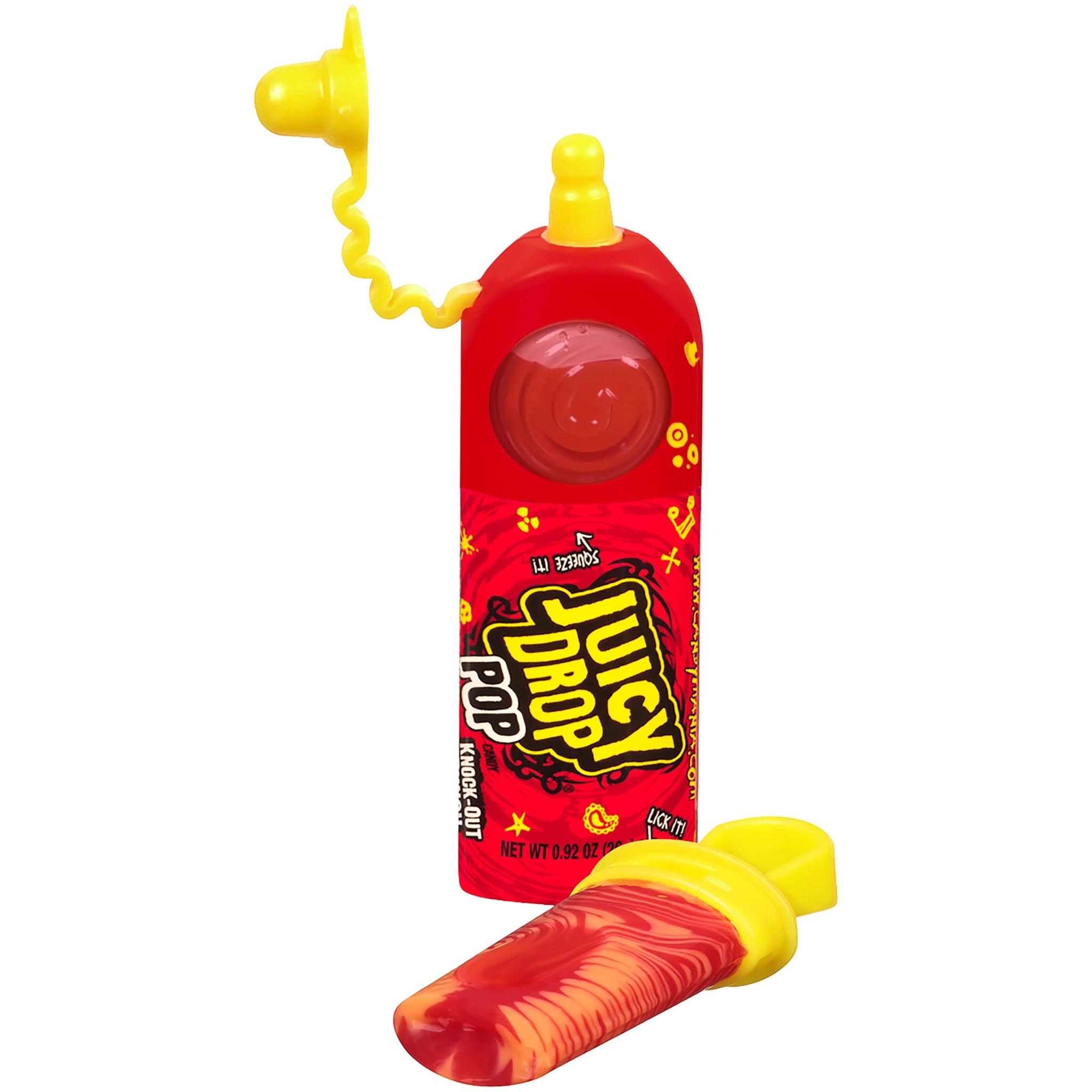 Juicy Drop Sweet & Sour Lollipop Variety Party Pack - 21 Count Sweet Lollipop Suckers & Sour Gel in Assorted Fruity Flavors - Fun Candy For Birthdays