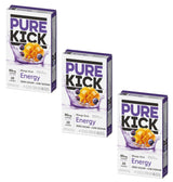Pure Kick Energy Drink Mix Mango Acai - 3 Boxes with 6 Packets Each - 18 Total Servings - Powdered Drink Mix