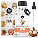 Dolce Flav Natural Butterscotch Extract 2 oz - Kosher, Sugar-Free, Concentrated Rich Butterscotch Flavoring for Baking, Beverages & Desserts, Includes