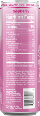 Pink Lotus Raspberry Plant Power® Zero Sugar 160 mg, 12 Pack 12 oz Cans
