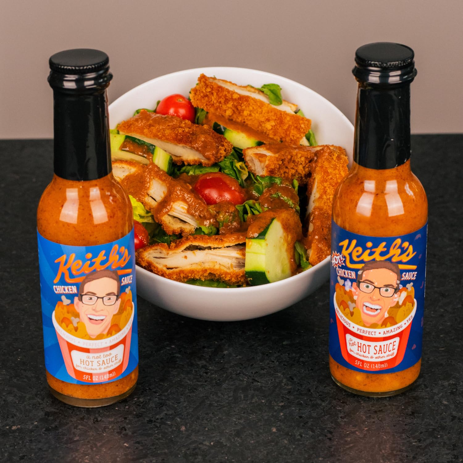 Keith's HOT Chicken Sauce by Heatonist, Hot Sauce Made with Natural Ingredients: Serrano Peppers, Ranch & Vermont Maple Syrup, 5 fl oz Bottle (1-Pack)