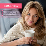 Dried Rose Buds Tea, Edible Roses Whole Flowers Loose Leaf, Premium Rose Tea Beverages, Natural Fragrant, Ideal for Gift, 2.8 oz