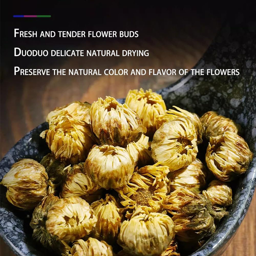 Phuumy 3.17Oz Chrysanthemum Flower For Tea,Fresh First Pick,Each One Full And Exquisite,Tea Flowers Blooming,90G