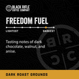Black Rifle Coffee Company Freedom Fuel, Dark Roast Ground Coffee, 12 OZ Bag