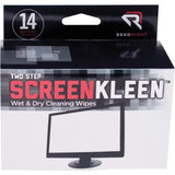 REARR1205 - Read Right Kleen amp;amp; Dry Screen Cleaner Wet Wipes