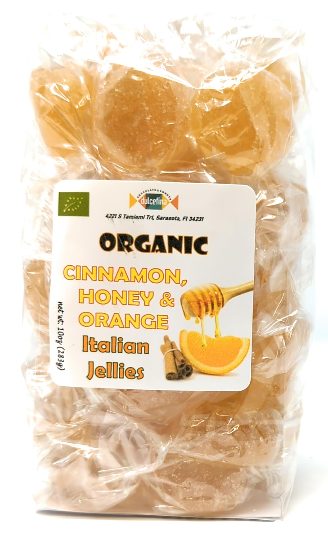 Italian Gelees Assortment - Total wt. 40(Oz), Include: 1 pck of Organic Ginger Honey Gelees, 1 pck of organic Ginger Pear gelees, 1 pck of Organic