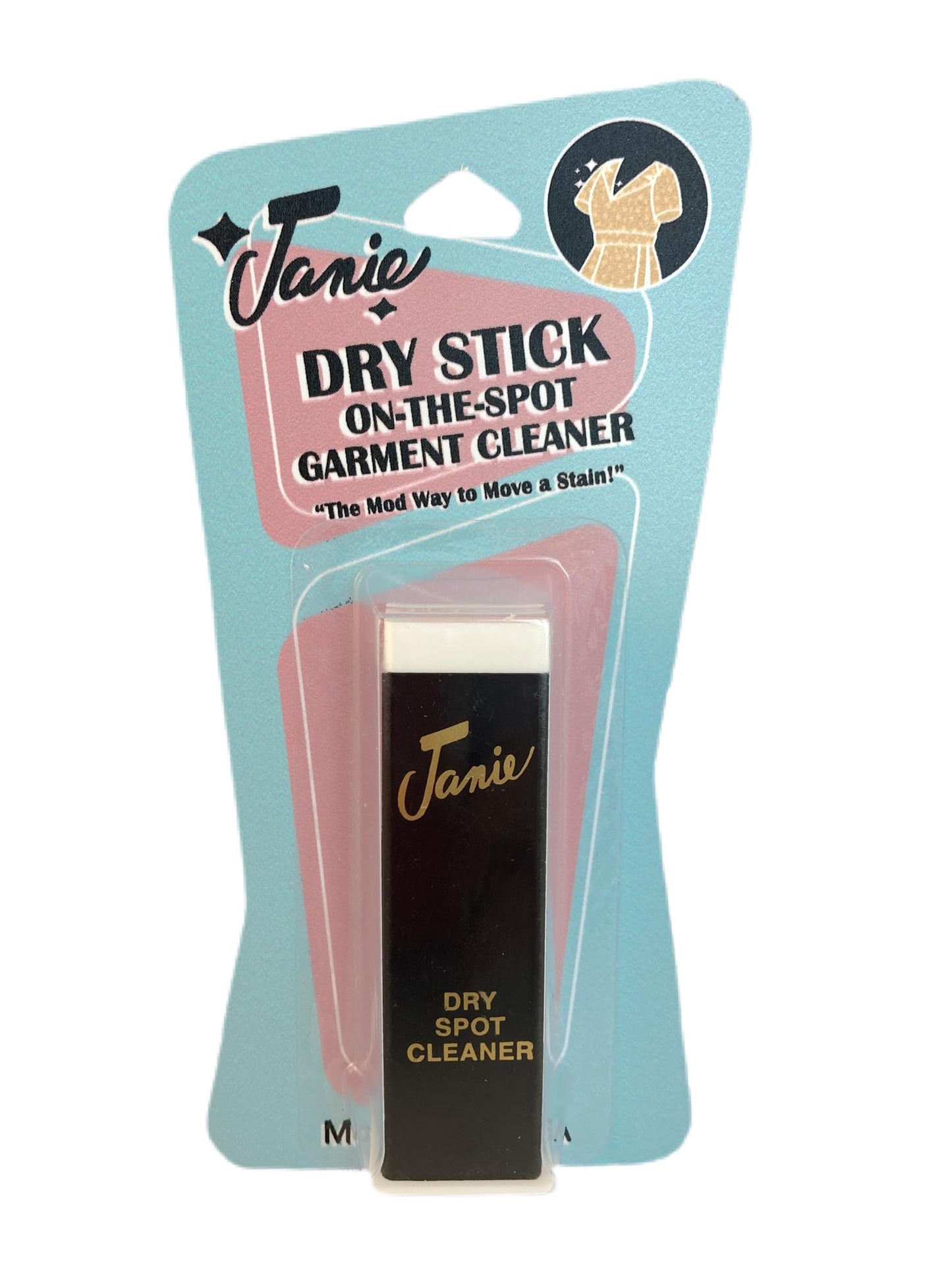 Janie Dry Stick Spot Cleaner (.4 oz) - Portable Instant Stain Remover Stick for Clothes - Magic Eraser Pen for Laundry, Travel, and On-the-Go Stain