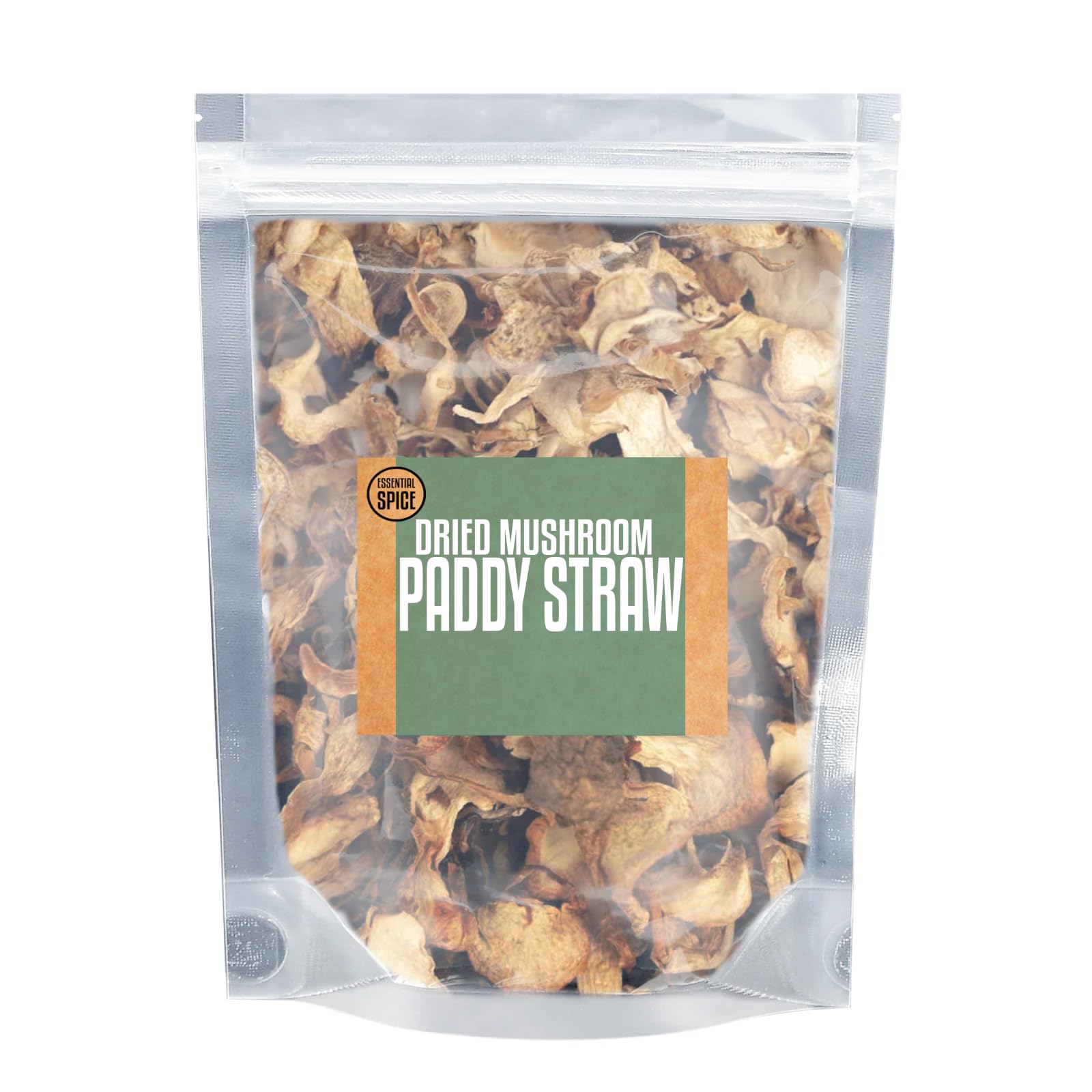 Essential Spice Dried Paddy Straw Mushrooms, 1 lb - Whole, Mild Savory Flavor & Tender Texture - Ideal for Asian Stir-Fries, Soups, Curries & Noodle
