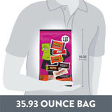 HERSHEY'S Assorted Flavored, Halloween Candy Bulk Bag, 35.93 oz (110 Pieces)
