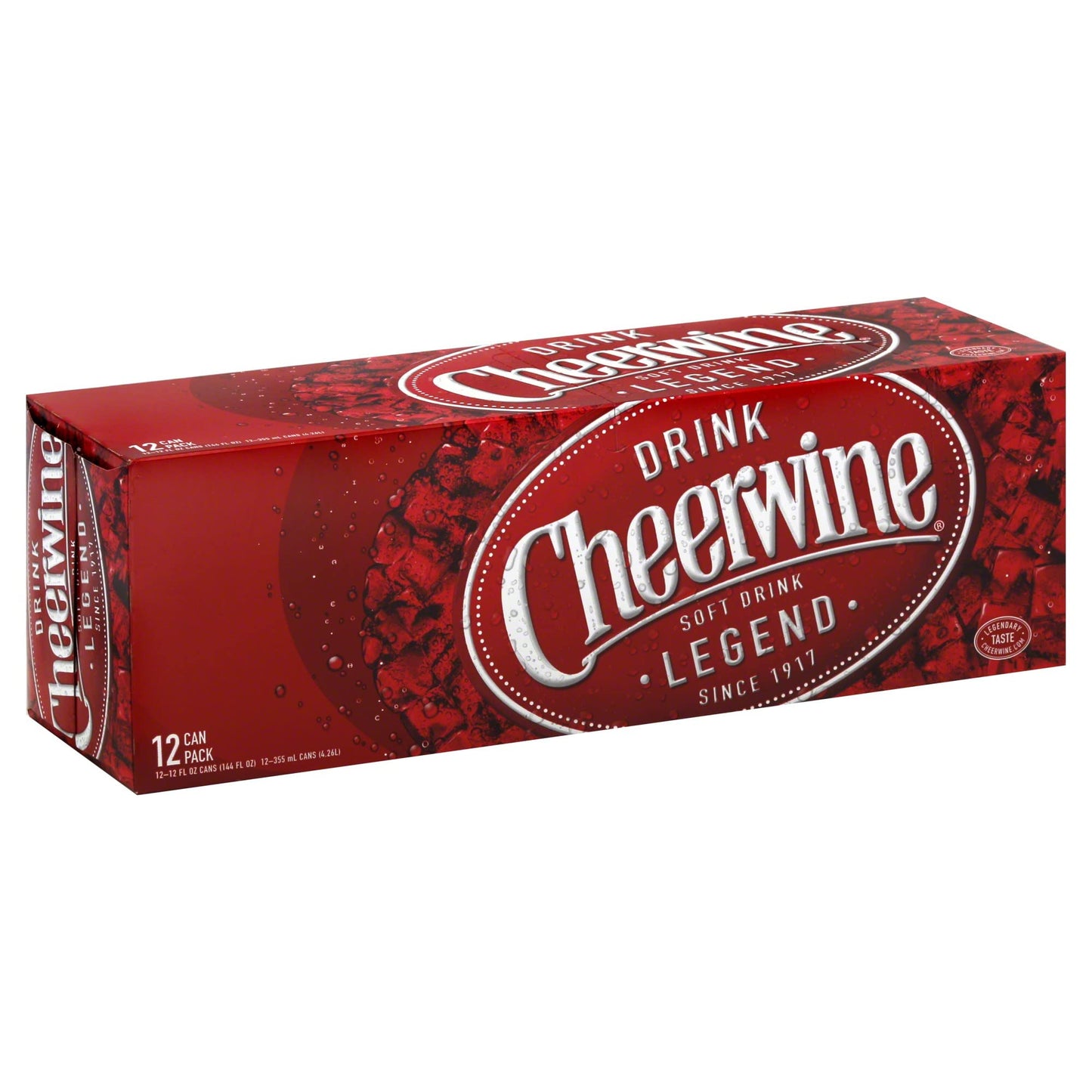 Cheerwine, Soft Drink Cans - 12 Pack, 144 Fl Oz
