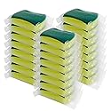 Sponge Individually Wrapped?24 PCS Dishwashing Sponge Scouring Pad Kitchen Dishcloth Suitable for Travel Apartments (Style 2)