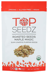 Top Seedz, Seeds Roasted Maple Syrup Orgnic, 6 Ounce