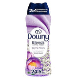 Downy Blends 2-in-1 Soft & Fresh Laundry Scent Booster Beads, Spring Peony Scent, 24.5 OZ, Laundry Softness and Scent Booster