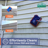 CHOMP! World’s Best Gutter Cleaner: Ultimate Gutter Cleaning Solution for All Types of Rain Gutters, Siding and Metal Trim - Instantly Clean Black